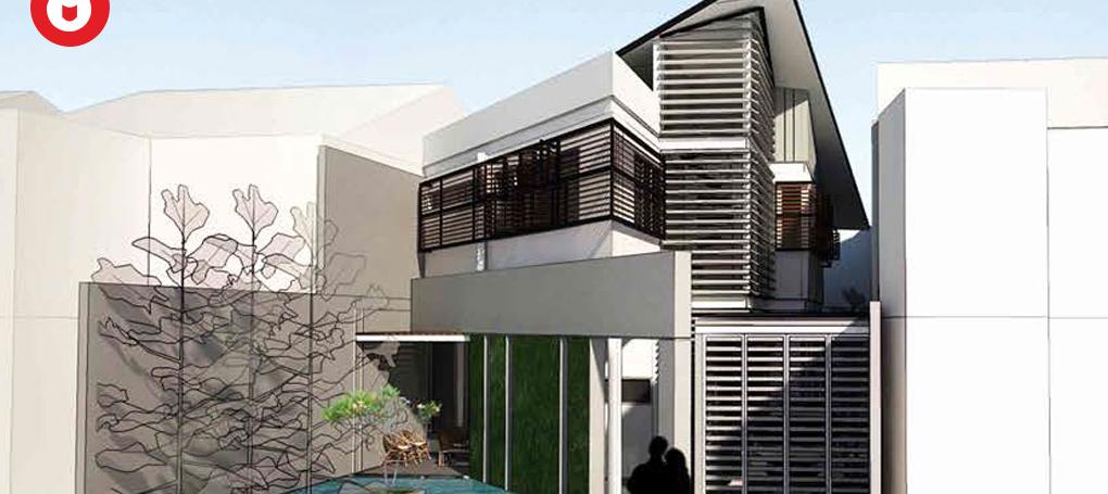 Inspirasi rumah  atap  hijau masa depan 