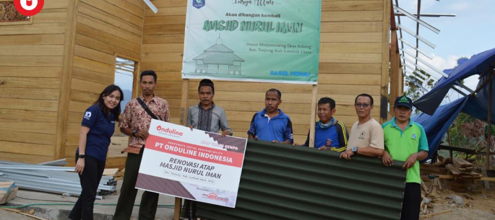 CSR : Renovasi Atap Mesjid - Tanjung , Lombok